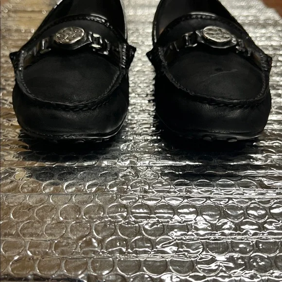 Coach Black Loafers with Silver Emblem - Picture 2 of 16